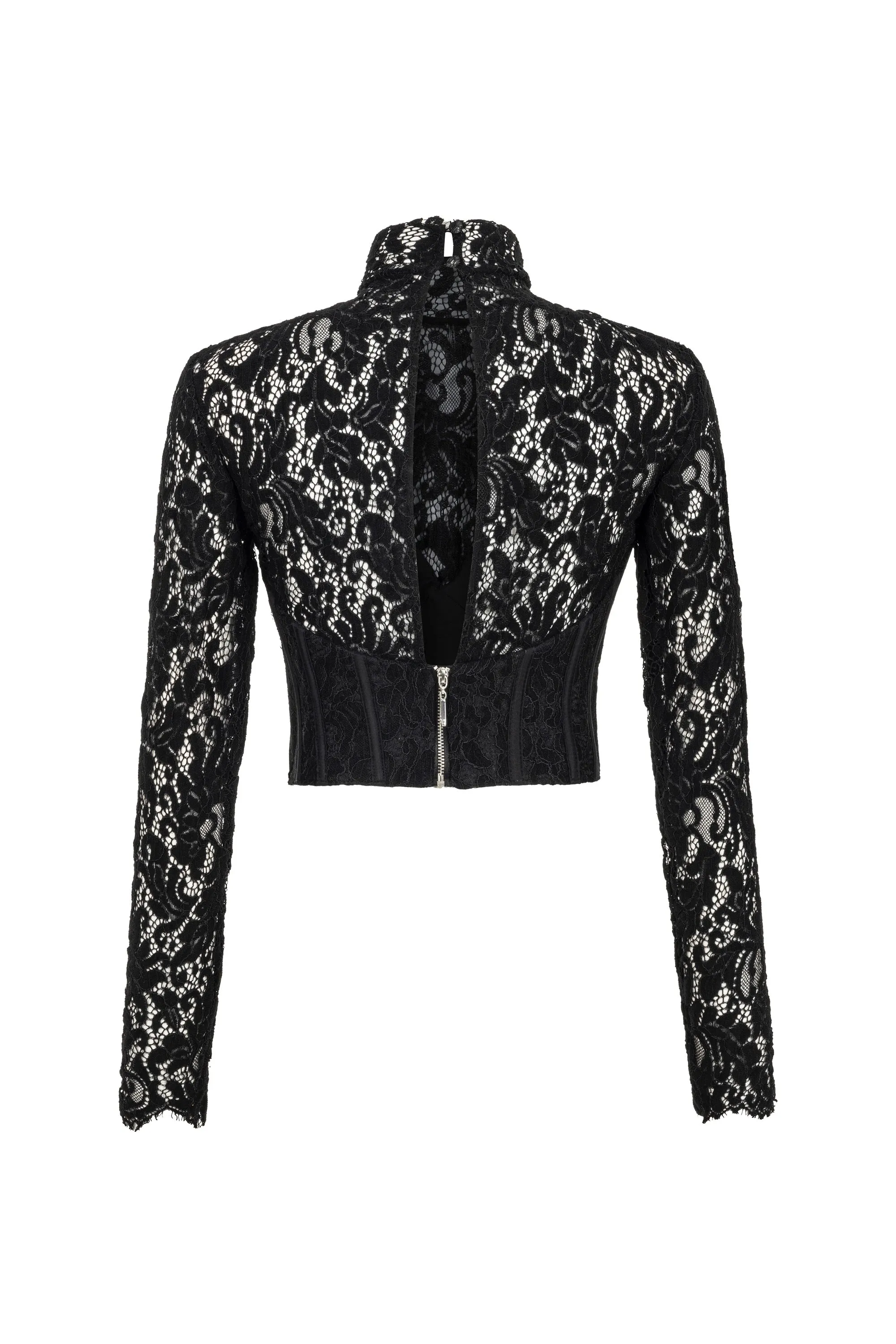 Corset-Look Lace Blouse sold by Lord & Taylor product image thumbnail 3