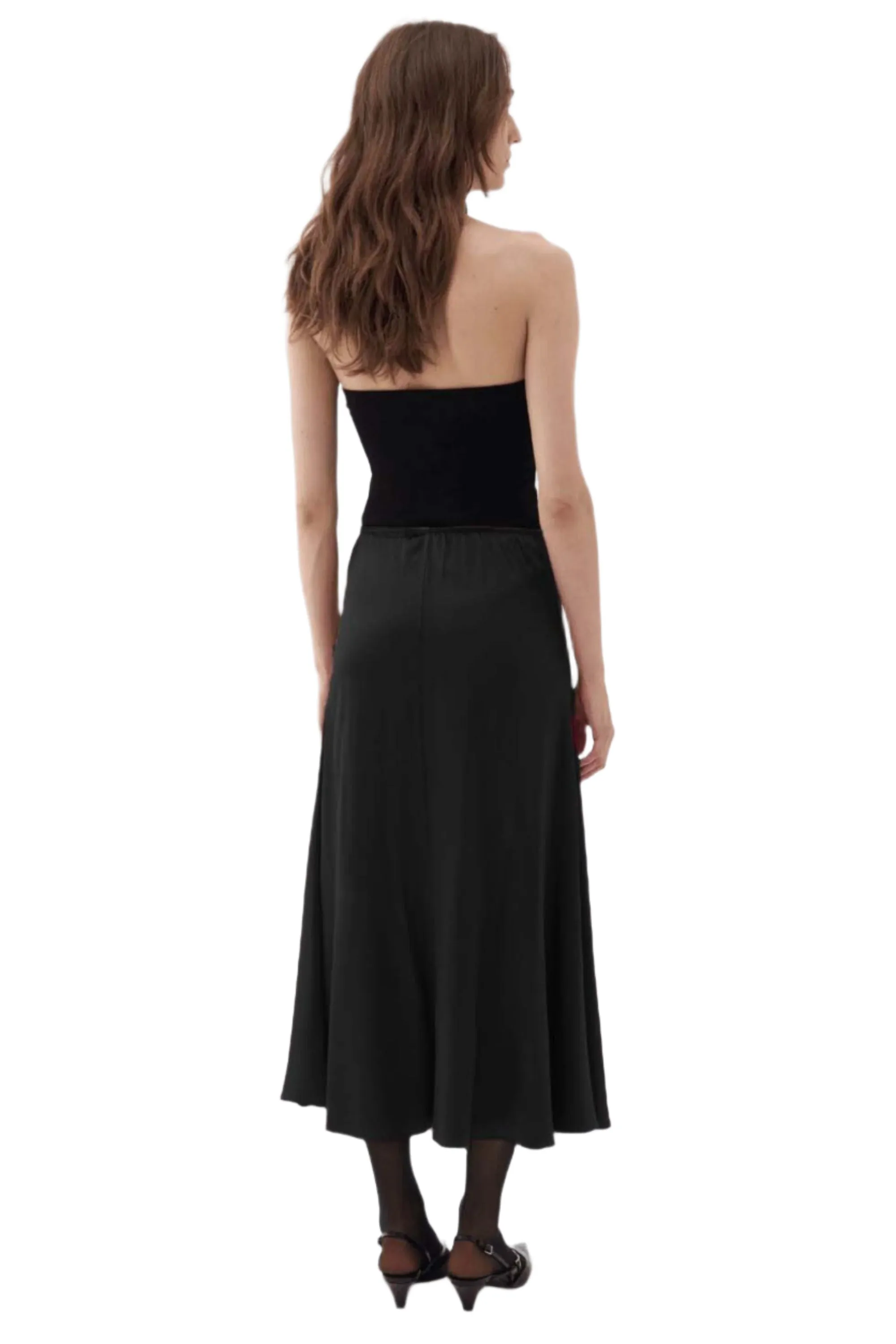 Elastic Waist Midi Skirt sold by Lord & Taylor product image thumbnail 4