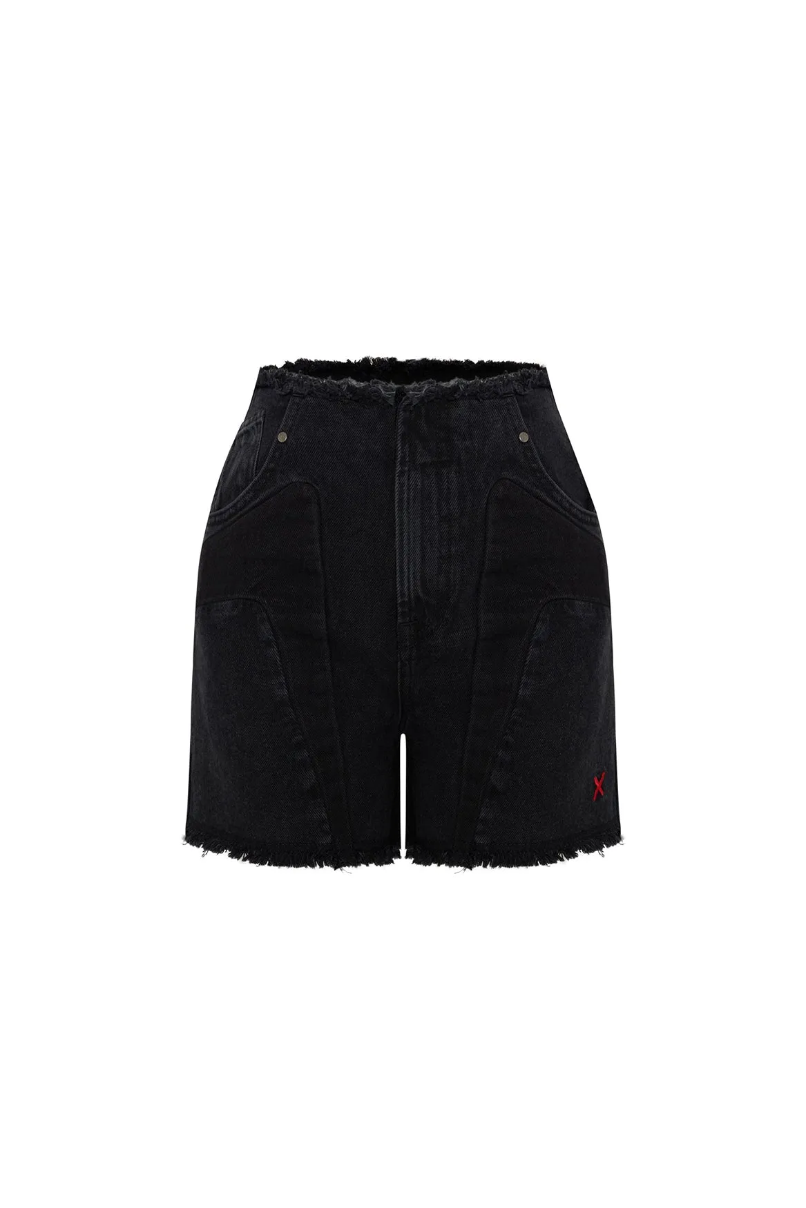 High Waist Denim Shorts - Black sold by Lord & Taylor