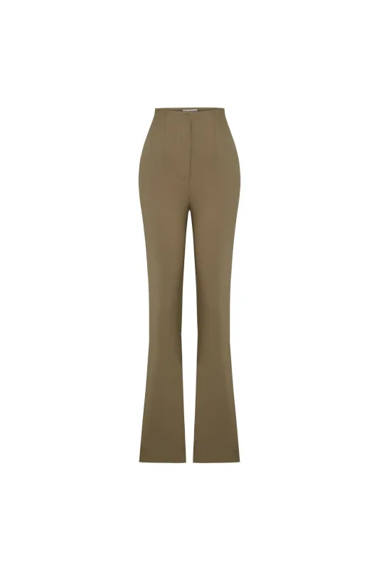 Flared Skinny Pant - Covert Green sold by Lord & Taylor