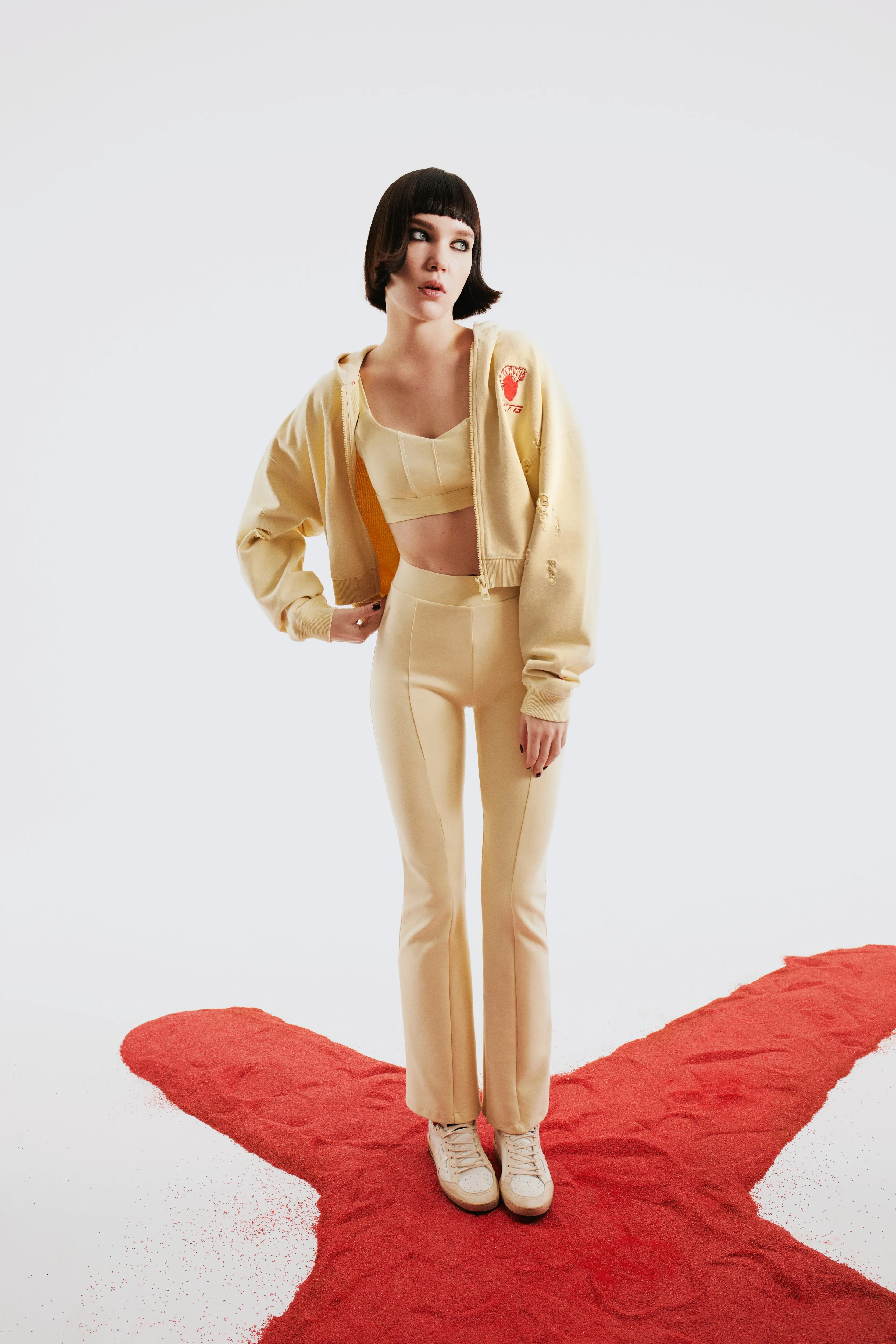 Flare Yoga Pant - Chino Green sold by Lord & Taylor product image thumbnail 2