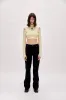 Long Sleeve Crop Top - Chino Green sold by Lord & Taylor