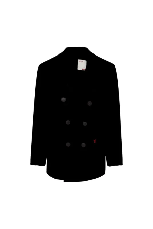 Double Breasted Coat - Black sold by Lord & Taylor
