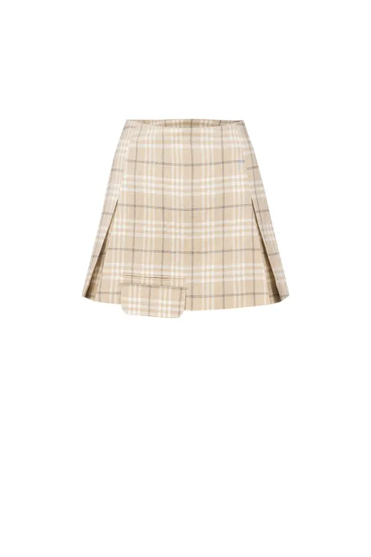 Free Heaven Pleated Mini Skirt - Fog sold by Lord & Taylor