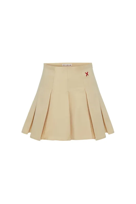Pleated Skirt - Chino Green sold by Lord & Taylor
