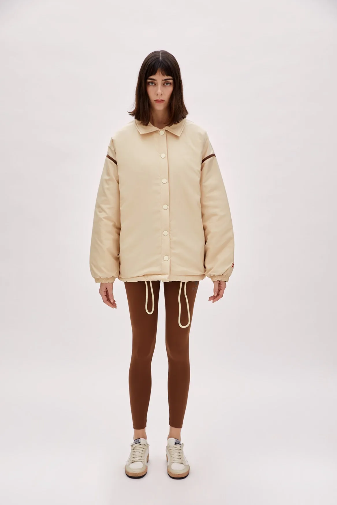 Oversized Contrast Tape Puffer Coat sold by Lord & Taylor product image thumbnail 3