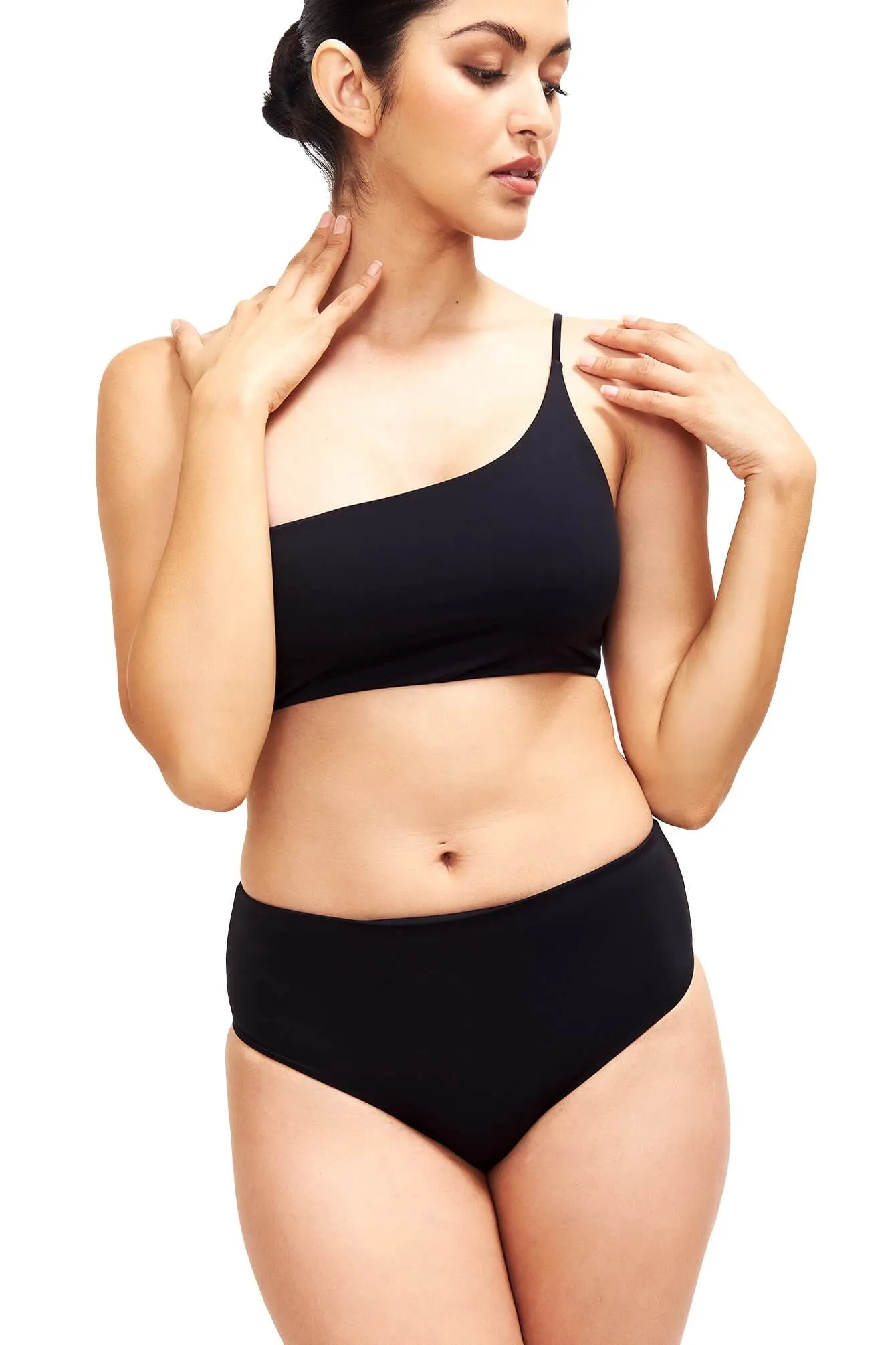 Serena One Shoulder Bikini Top sold by Lord & Taylor product image thumbnail 2