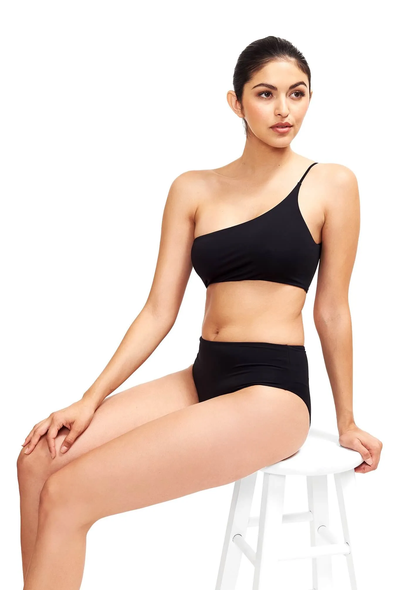 Serena One Shoulder Bikini Top sold by Lord & Taylor product image thumbnail 5