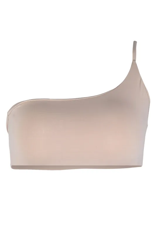 Serena One Shoulder Bikini Top sold by Lord & Taylor