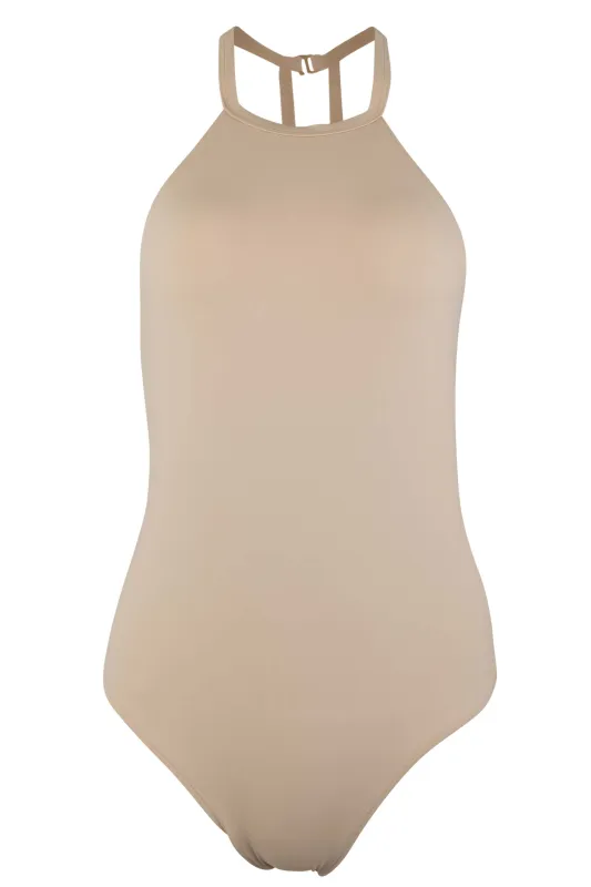 Denise High Neck One Piece Swimsuit sold by Lord & Taylor