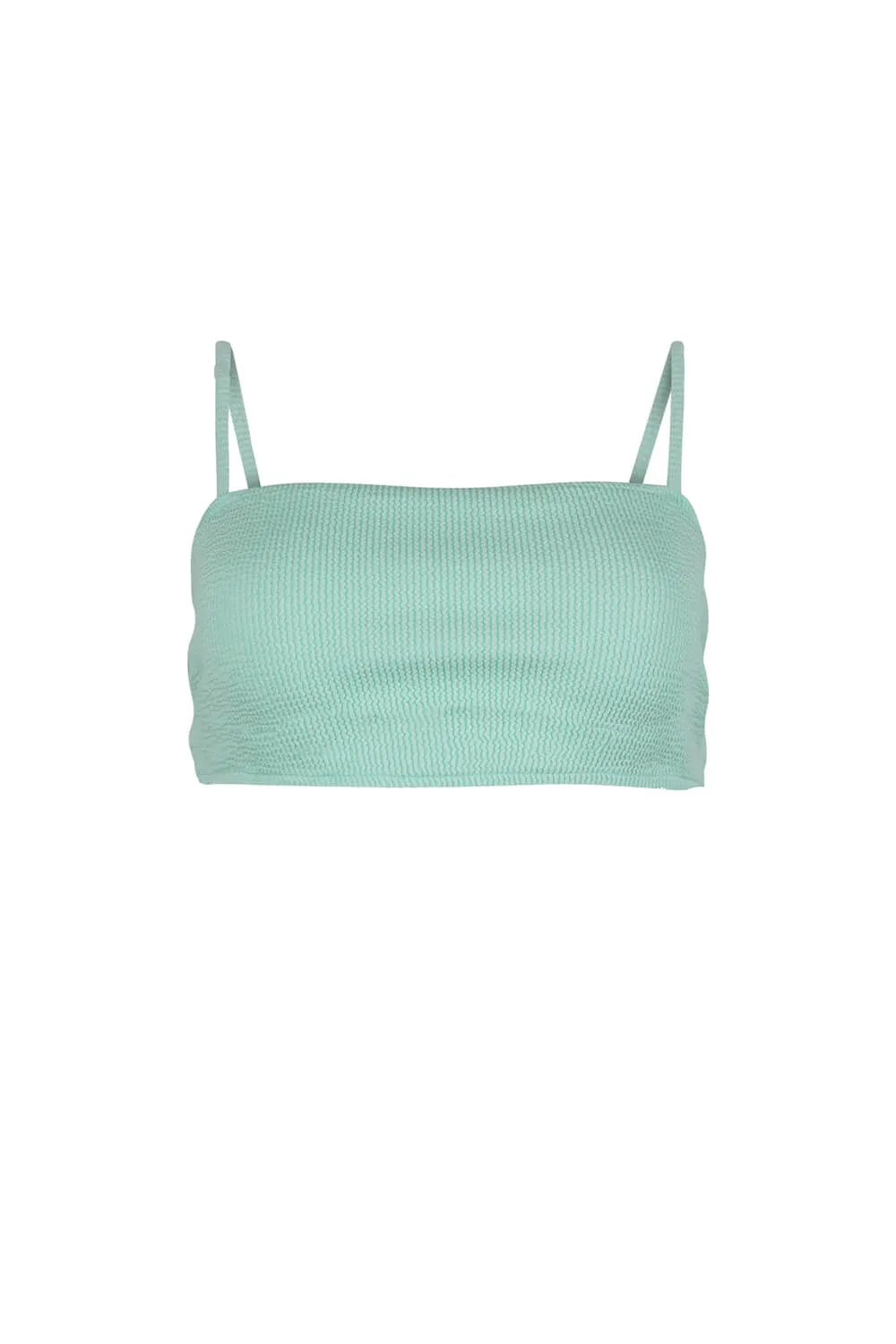 Mila Bandeau Bikini Top With Straps sold by Lord & Taylor