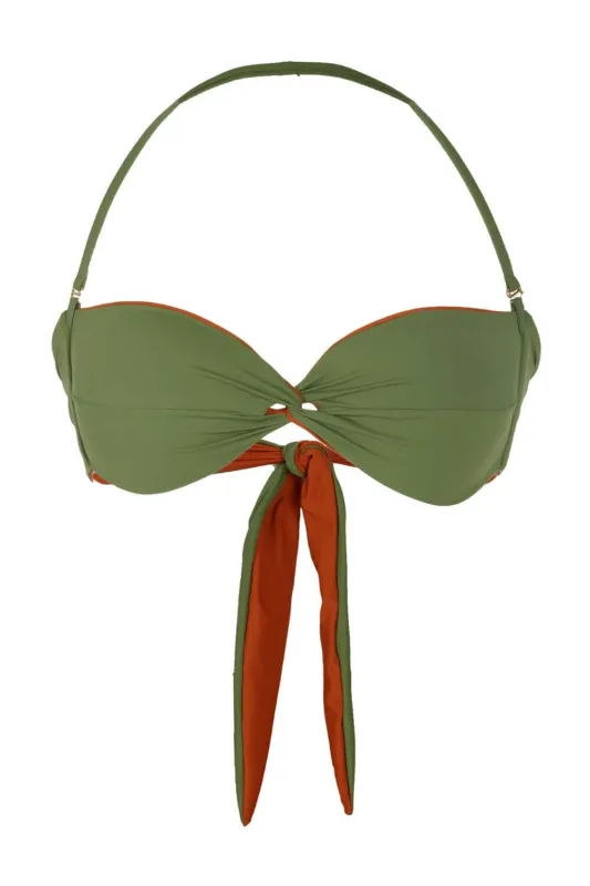 Val Reversible Bandeau Bikini Top With Pads sold by Lord & Taylor