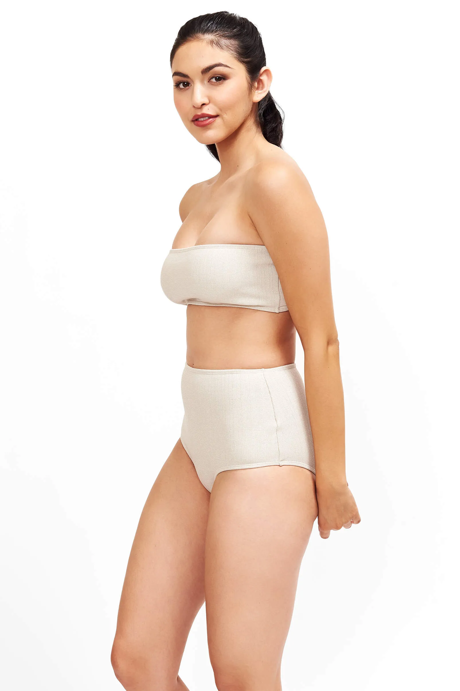 Bella High Waisted Bikini Bottom sold by Lord & Taylor product image thumbnail 4
