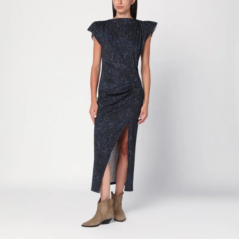 ISABEL MARANT Mid-length dress with midnight blue print sold by Lord & Taylor