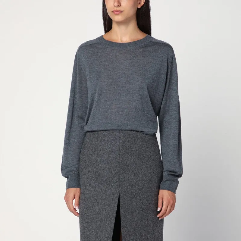 Loulou Studio Anthracite grey cashmere sweater sold by Lord & Taylor