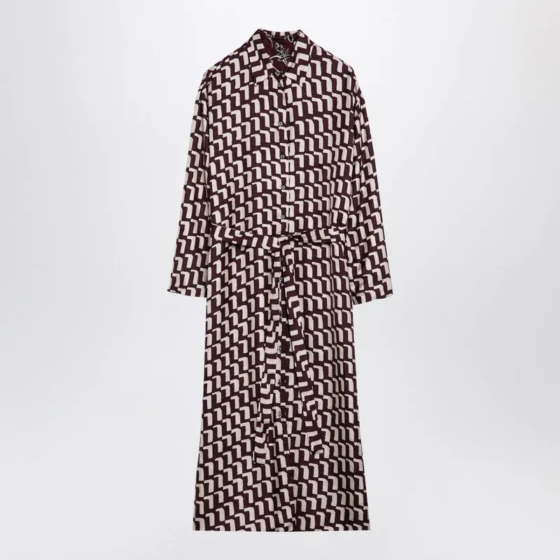 MAX MARA TIMELESS Bordeaux reversible chemise dress sold by Lord & Taylor