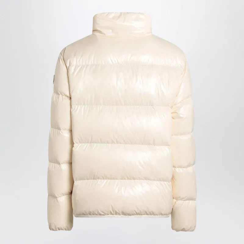 Moncler White Abbadia puffer jacket in lacquered nylon sold by Lord & Taylor product image thumbnail 2