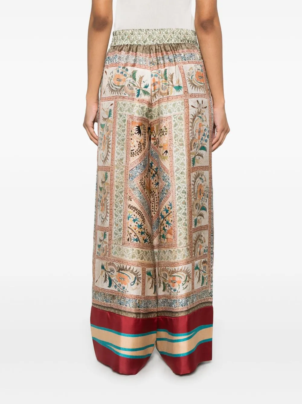 Pierre Louis Mascia Aloe silk palazzo pants sold by Lord & Taylor product image thumbnail 2