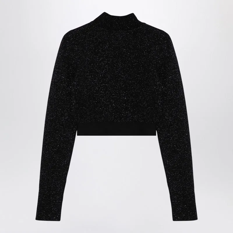 Palm Angels Black lurex viscose blend jumper sold by Lord & Taylor product image thumbnail 2