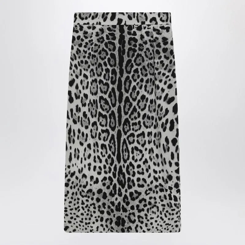 Dolce & Gabbana Dolce&Gabbana Leopard print silk pencil skirt sold by Lord & Taylor