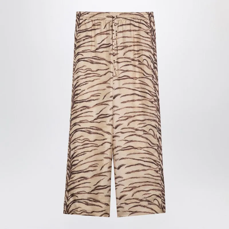 Stella McCartney Silk pants with tiger print sold by Lord & Taylor