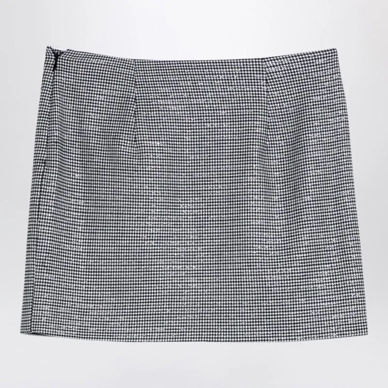 Alessandra Rich Black wool mini skirt with darts sold by Lord & Taylor product image thumbnail 2