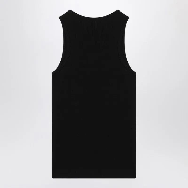 Givenchy Black cotton tank top with logo sold by Lord & Taylor product image thumbnail 2