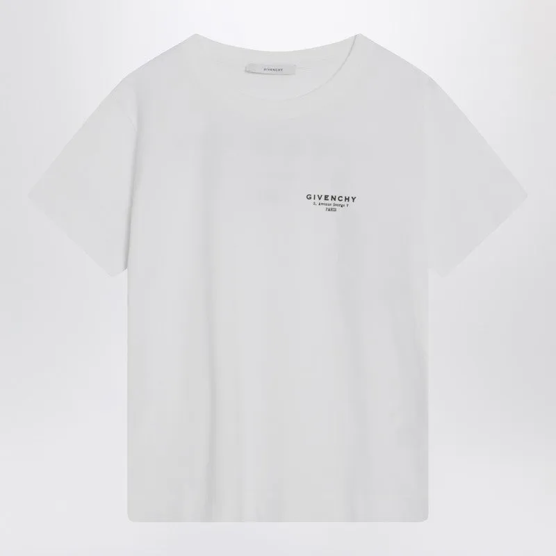 White cotton T-shirt with logo sold by Lord & Taylor