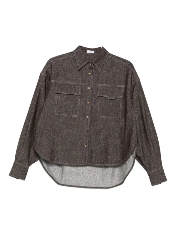 Shirts Brown made by Brunello Cucinelli