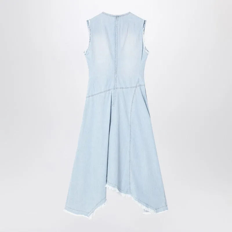 Light blue denim asymmetric dress sold by Lord & Taylor product image thumbnail 2