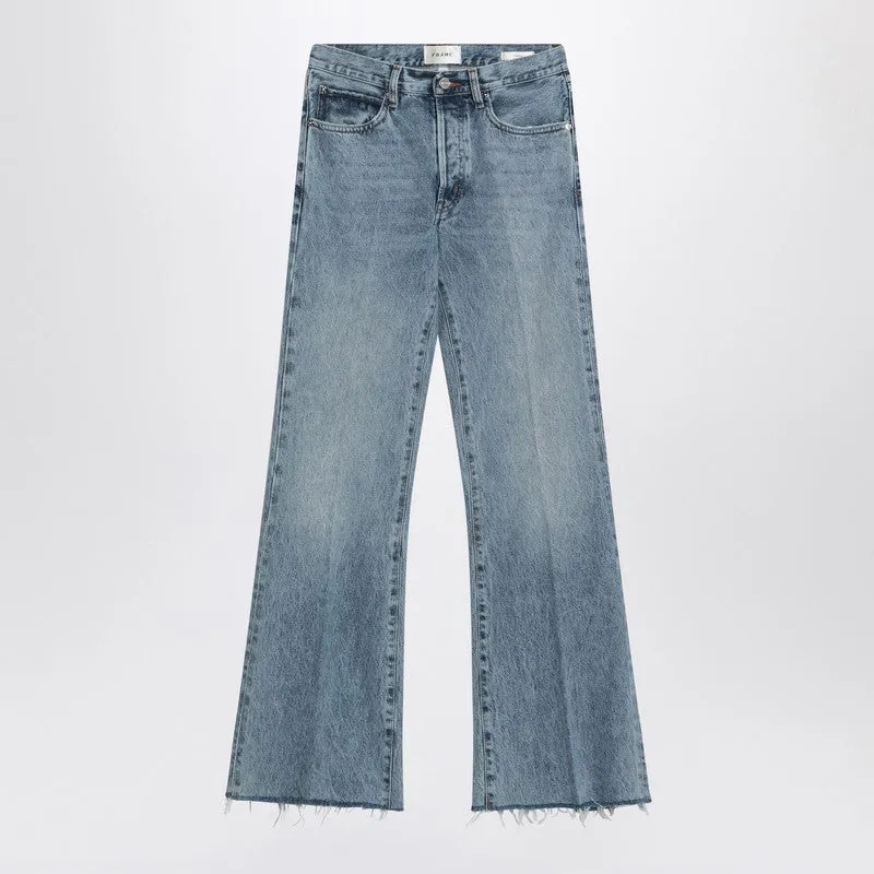 Frame Wide-leg The Lax jeans with washed effect sold by Lord & Taylor