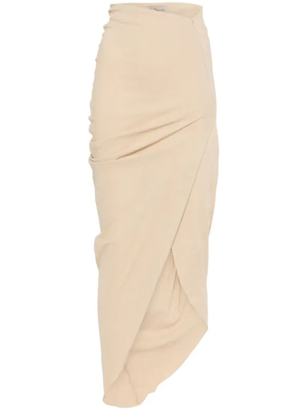 Cortana mite long skirt beige sold by Lord & Taylor