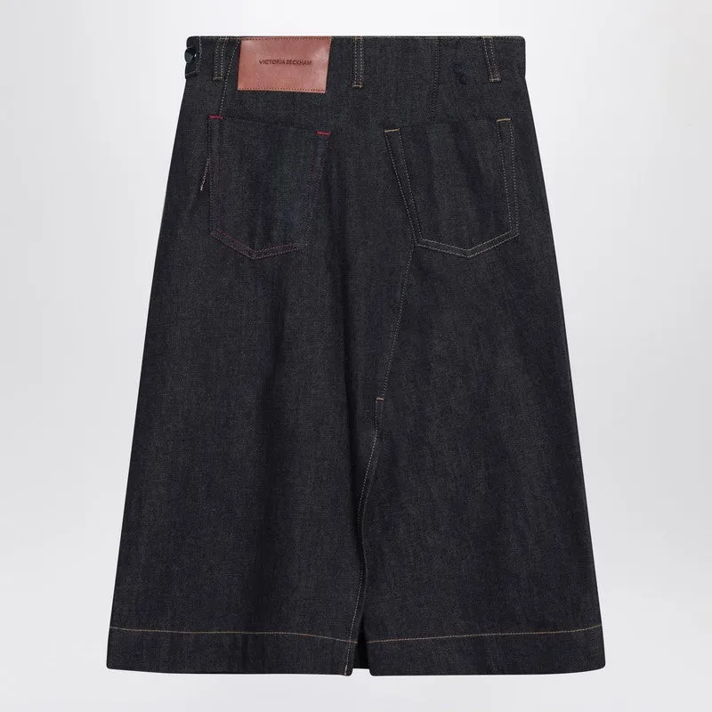 Dark blue denim skirt sold by Lord & Taylor product image thumbnail 2