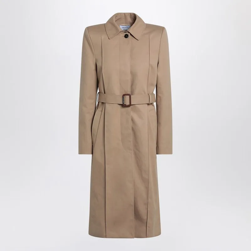 Beige trench coat with belt sold by Lord & Taylor