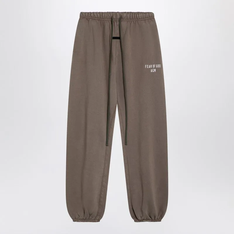 Military green jogging trousers with logo sold by Lord & Taylor
