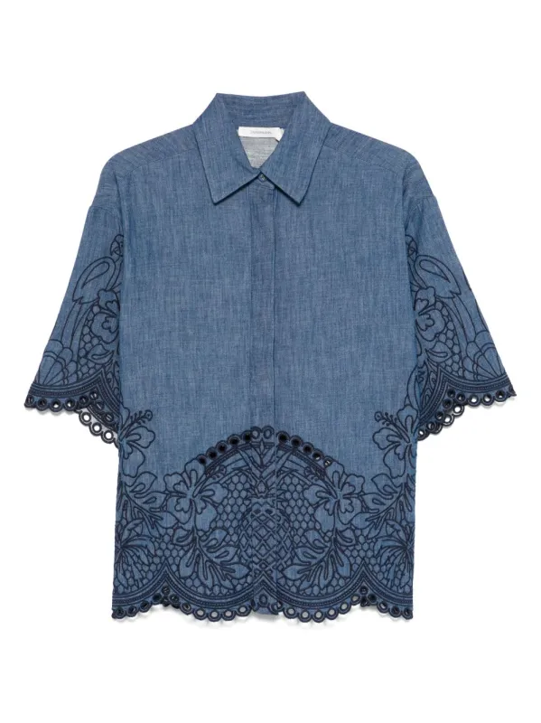 Shirts Blue made by Zimmermann