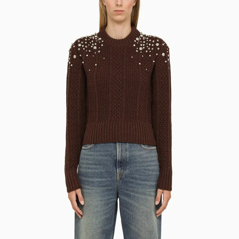 Golden Goose Sassafras wool sweater with rhinestones sold by Lord & Taylor