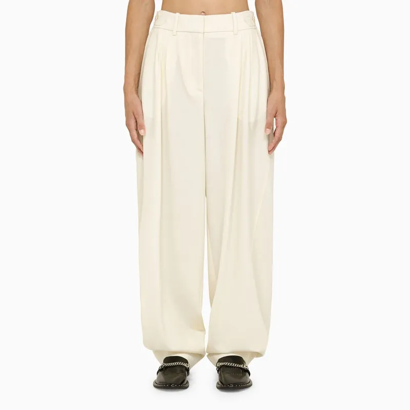 Stella McCartney Cream wool baggy trousers sold by Lord & Taylor