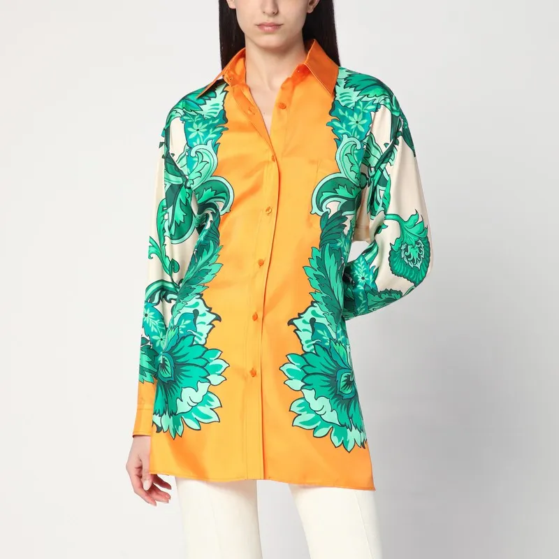 Floral print shirt with knotted detail sold by Lord & Taylor