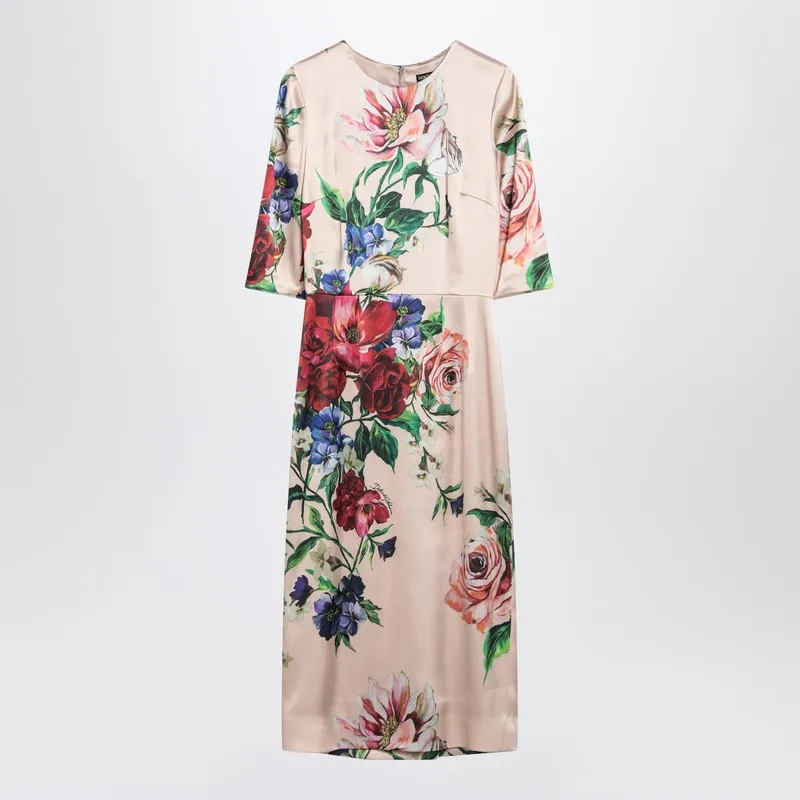 Dolce&Gabbana Midi dress with floral print sold by Lord & Taylor