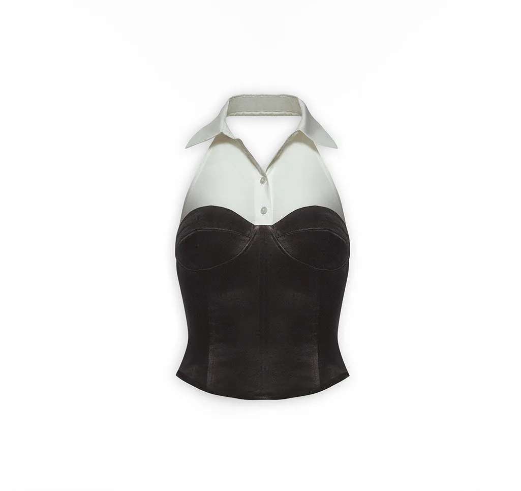 Corsetted Sleveless Poplin Shirt sold by Lord & Taylor product image thumbnail 2