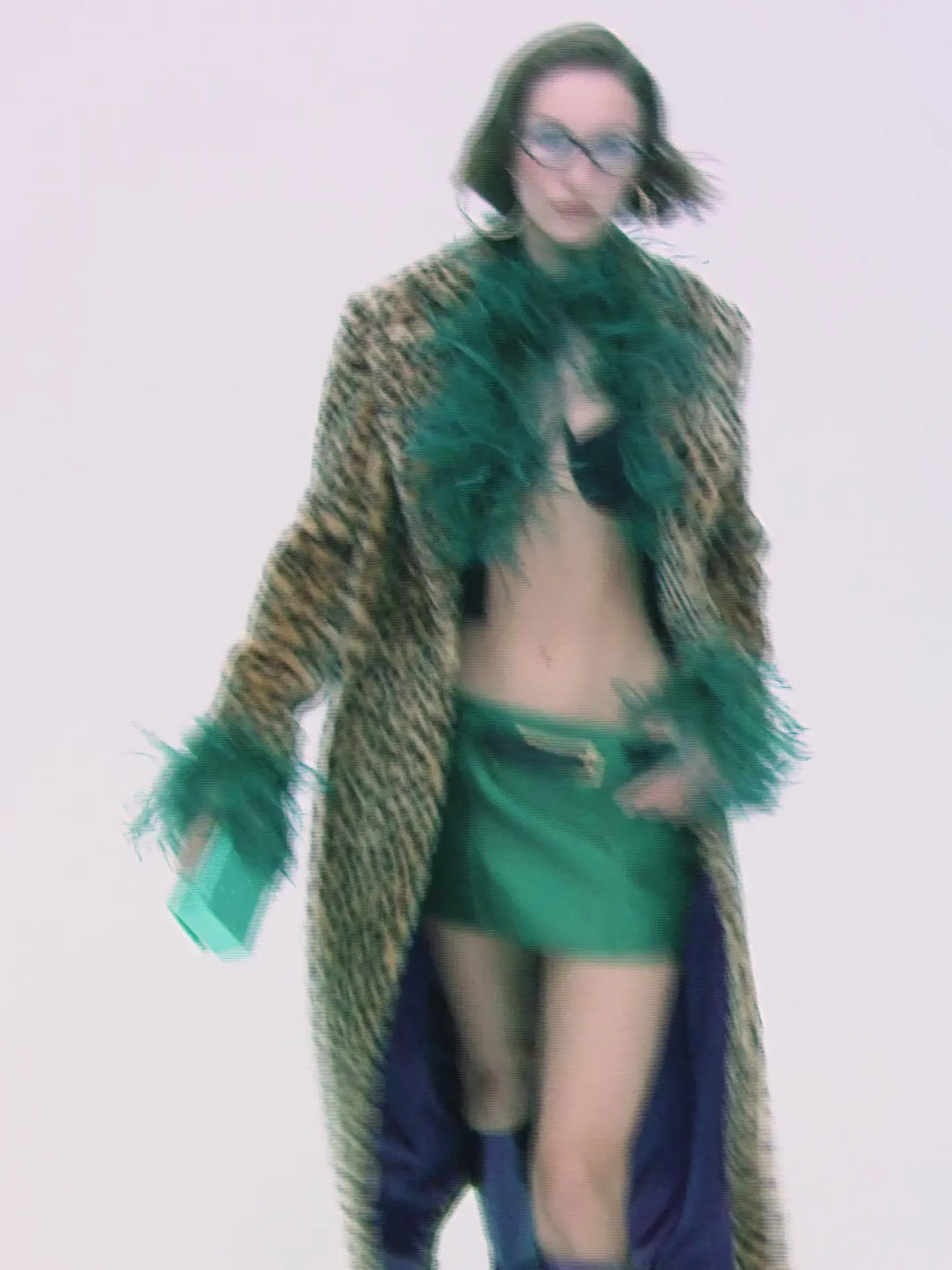 Animal Print Pony Hair Fur Coat With Purple Satin Lining sold by Lord & Taylor product image thumbnail 5