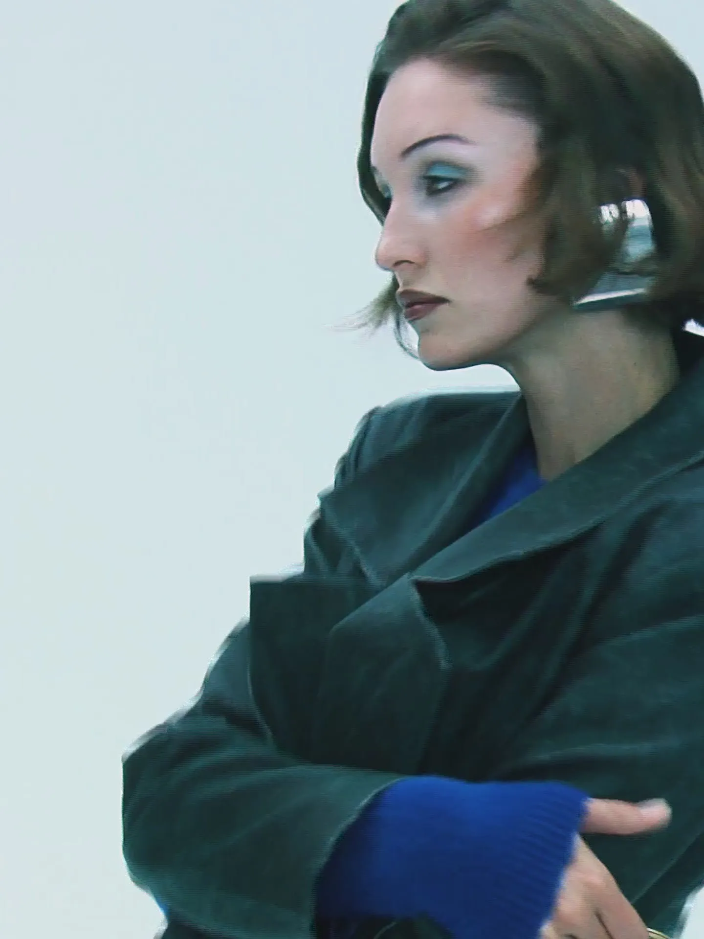 Distressed Effect Leather Cropped Coat sold by Lord & Taylor product image thumbnail 5