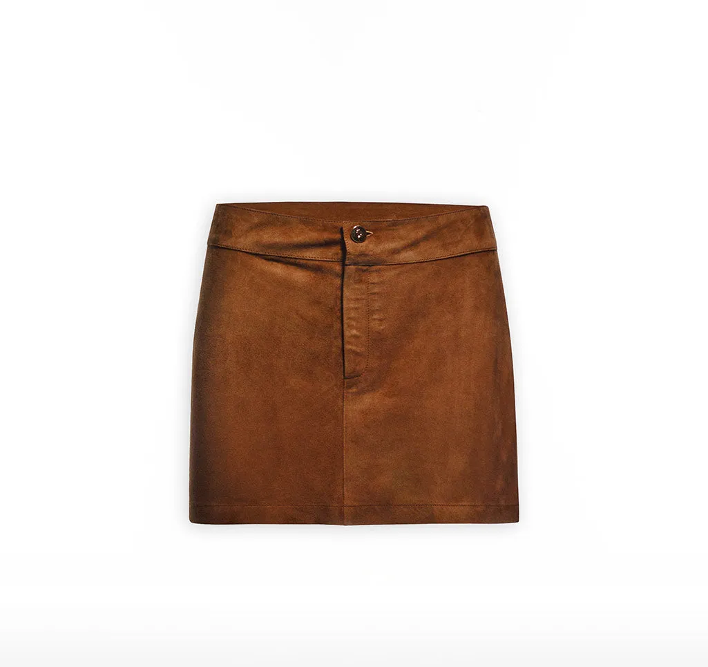 Leather Suede Super Mini Skirt sold by Lord & Taylor product image thumbnail 3