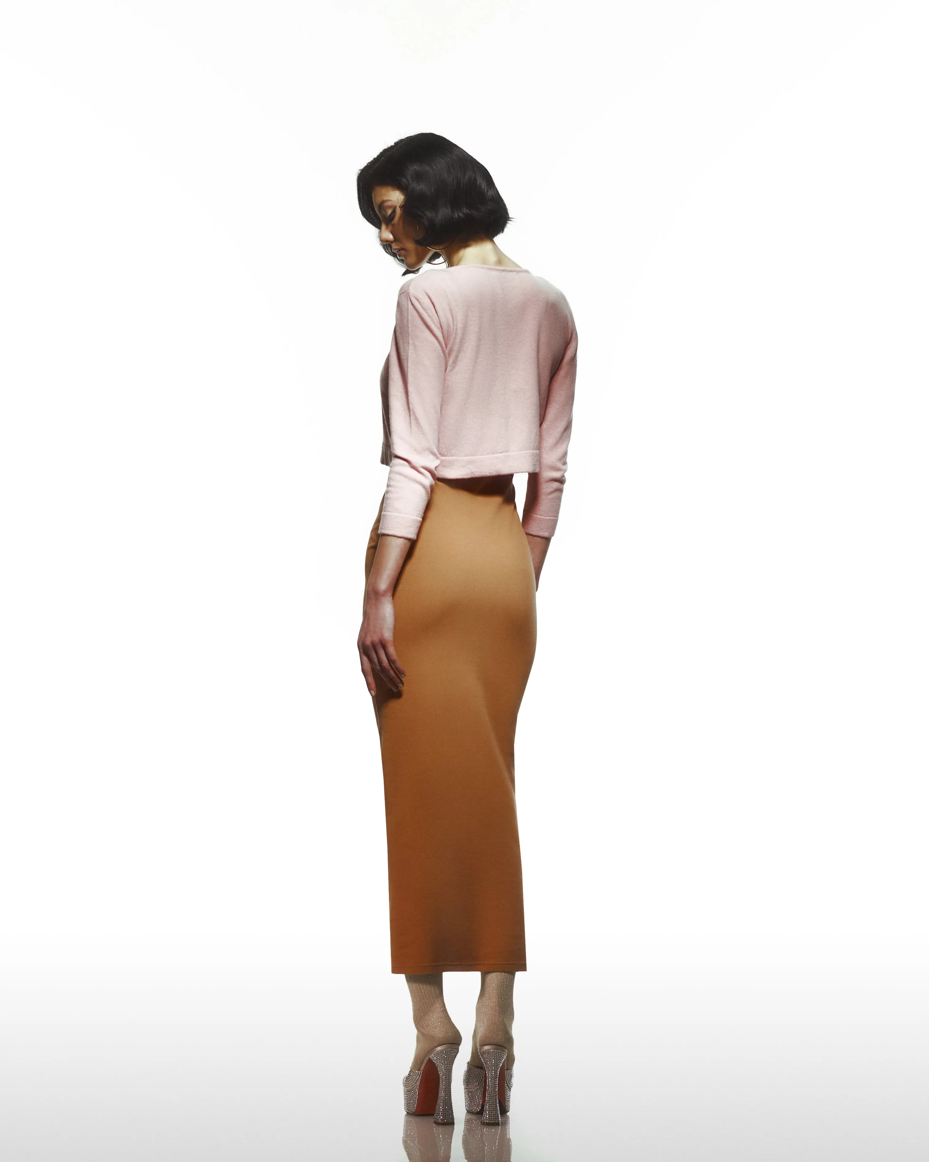 Cashmere Pink Crop Cardigan sold by Lord & Taylor product image thumbnail 3