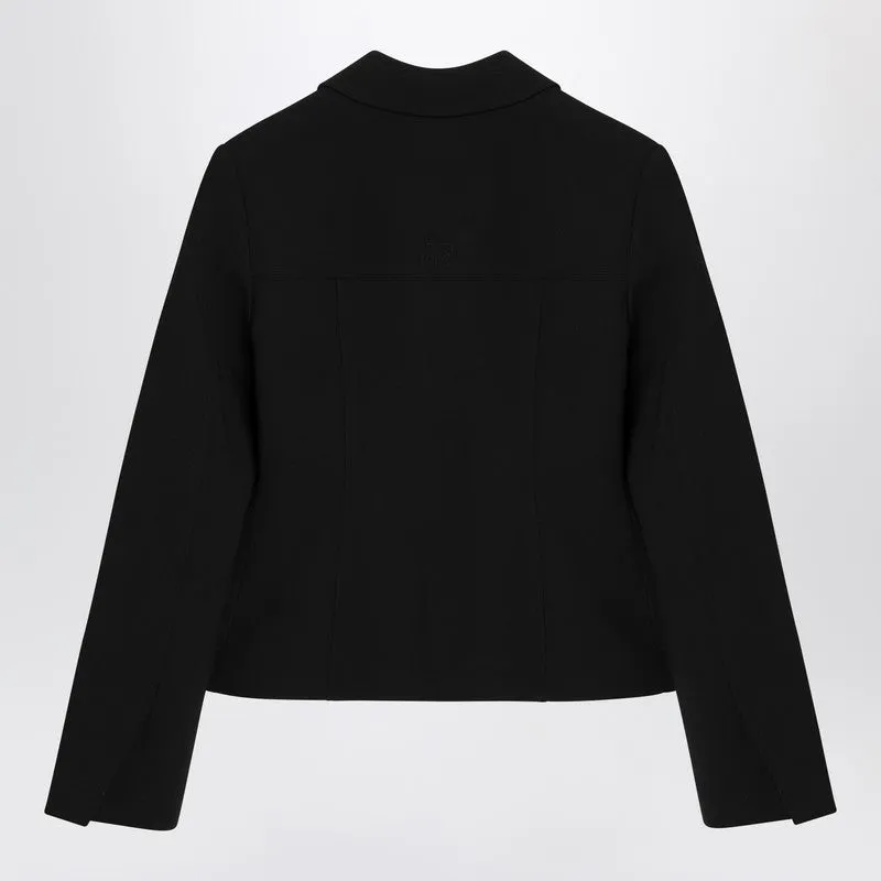 Black jacket in crêpe sold by Lord & Taylor product image thumbnail 2