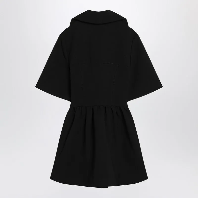 Black mini dress in crêpe sold by Lord & Taylor product image thumbnail 2
