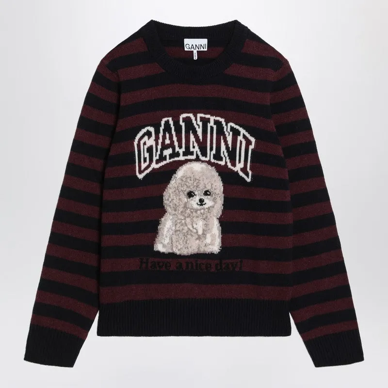 Striped sweater with poodle sold by Lord & Taylor