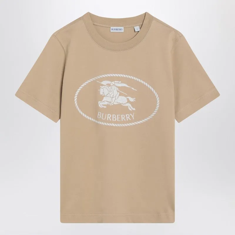 Light beige T-shirt with Equestrian Knight Design sold by Lord & Taylor