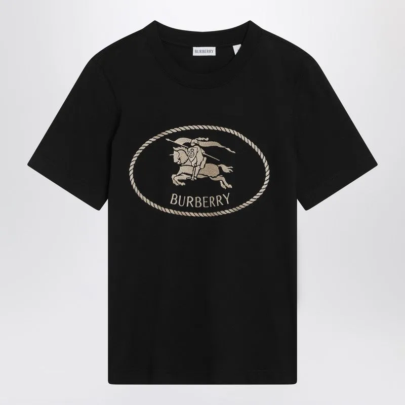 Black T-shirt with Equestrian Knight Design sold by Lord & Taylor